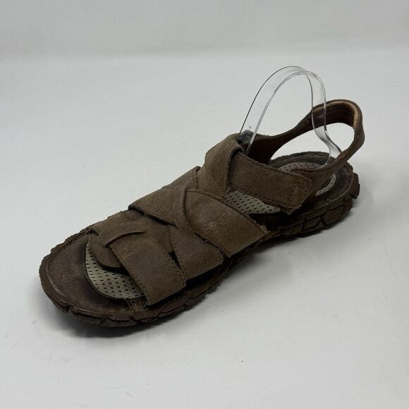 Born Fisherman Sandals Mens 11 Brown Leather Casual Comfort Shoes Handcrafted main image 12